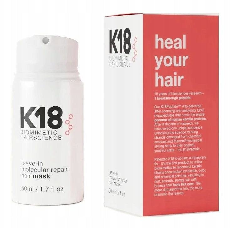 K18 No-Rinse Hair Mask with Molecular Restoration 50ml