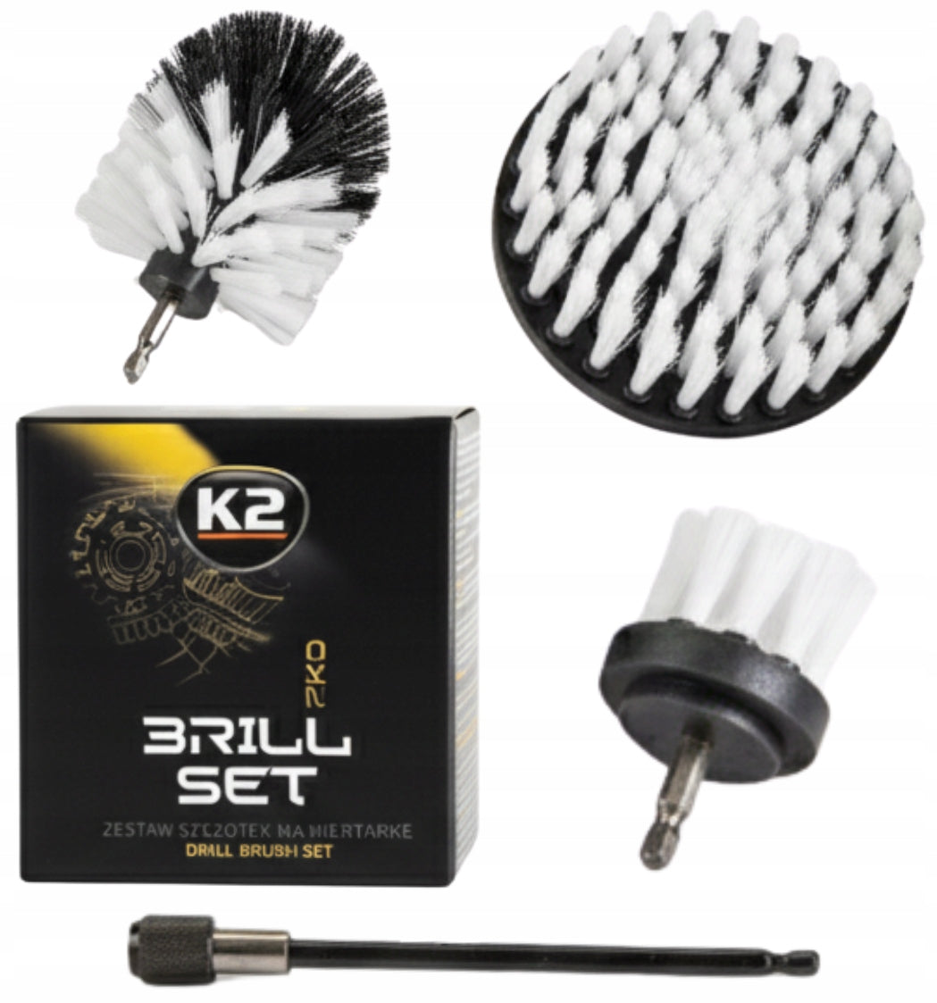 K2 Brill SET Screwdriver Brush Set for Carpet and Plastic Upholstery