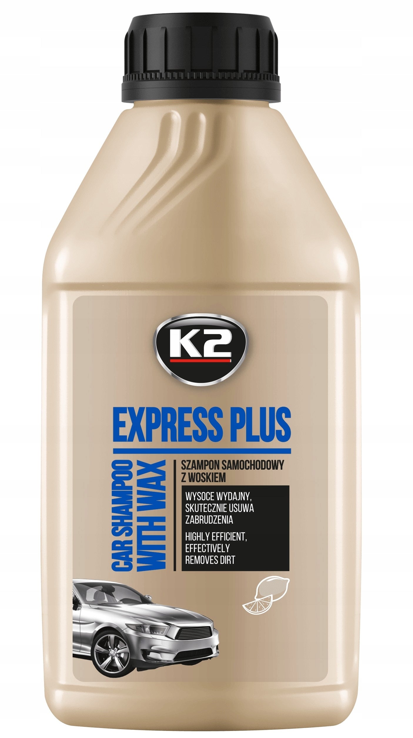 K2 EXPRESS PLUS 500ml Car Shampoo with Wax High Performance