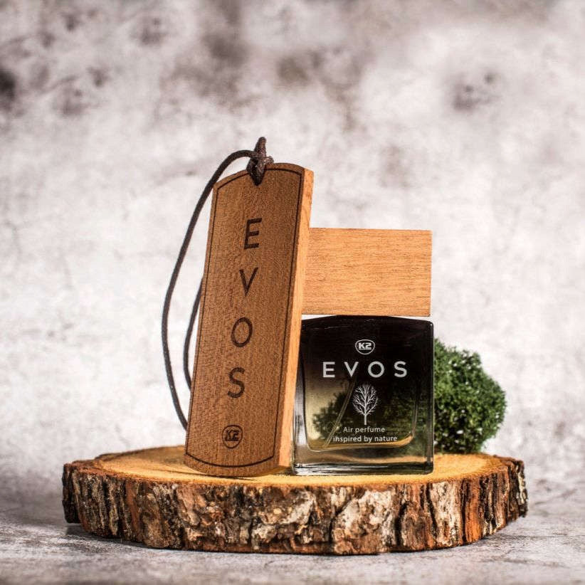 K2 Evos Sparta 50 ml + wooden pendant - Fragrance set Manufacturer's catalog number V031 + V051