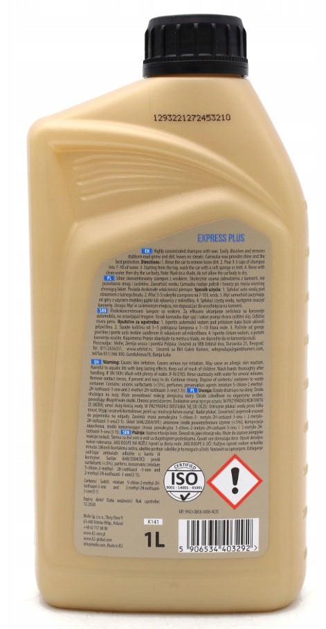 K2 Express Plus 1 Packaging capacity 1000 ml