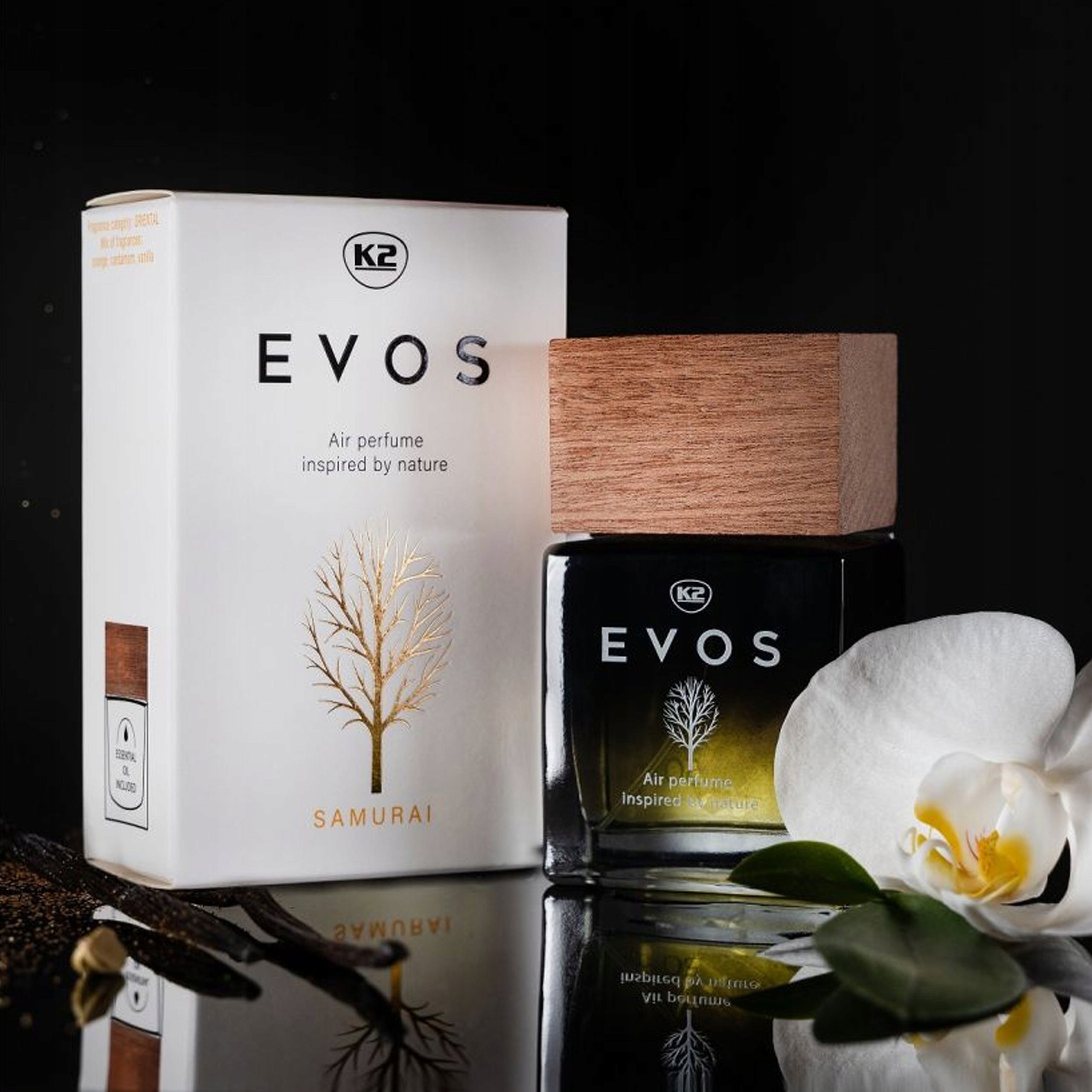 K2 FRAGRANCE EVOS SAMURAI PERFUME FOR CAR BOTTLE 50ML V052 Manufacturer's catalog number V052