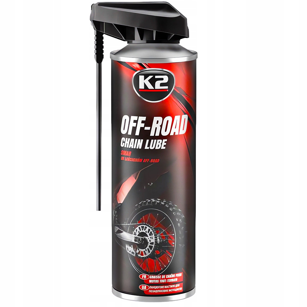 K2 Grease Chain Lubrication Remover Container Handle Brush Microfiber Packaging status original
