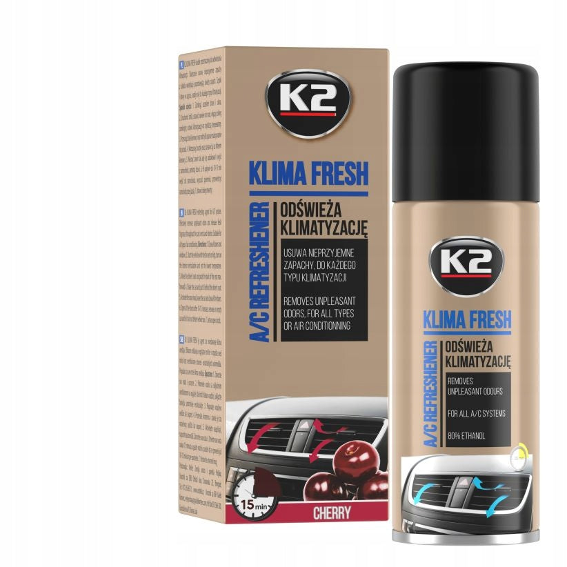 K2 KLIMA FRESH CHERRY 150ml Air Conditioning Refresh Spray