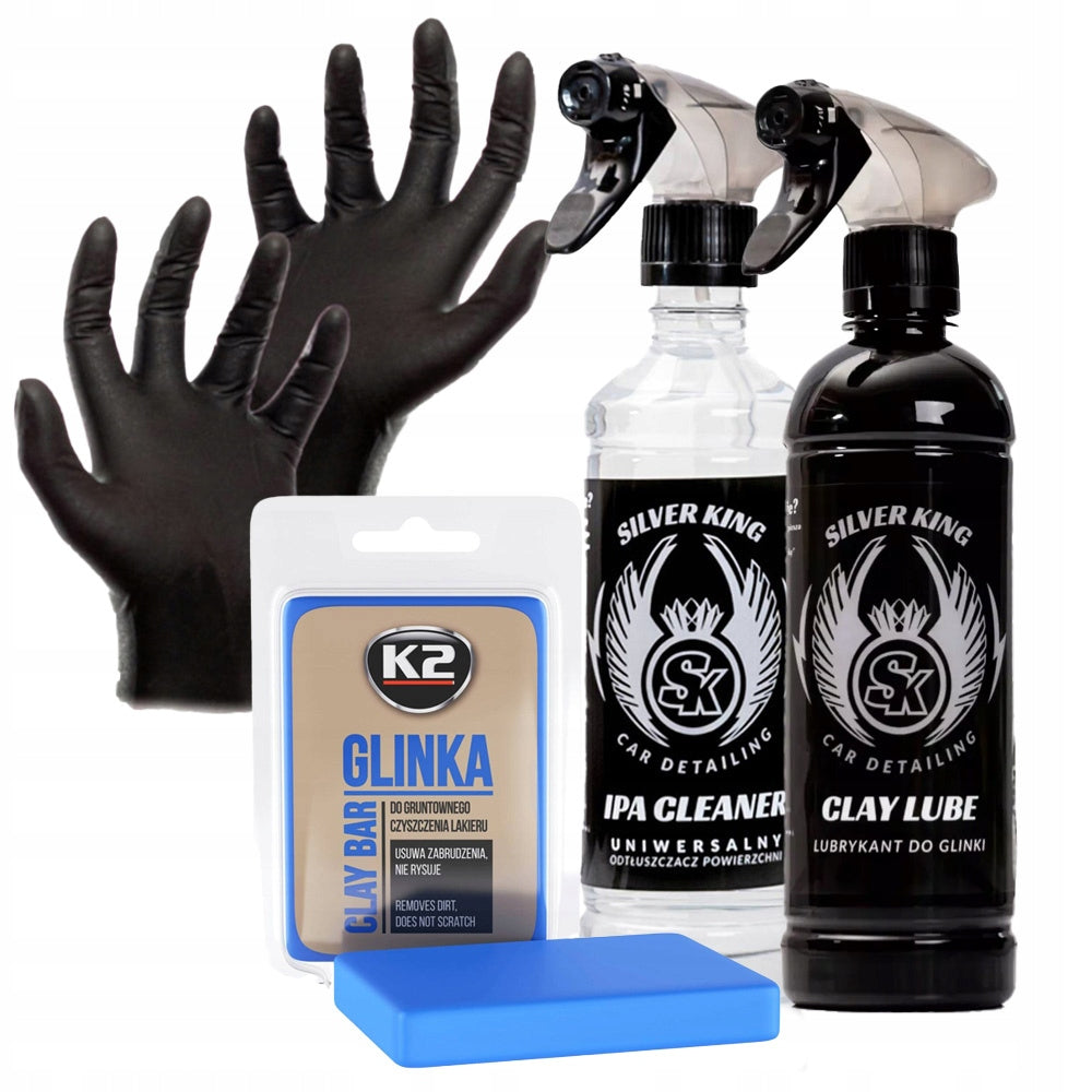 K2 Lacquer Clay, Lubricant and Ipa Silver King, Gloves