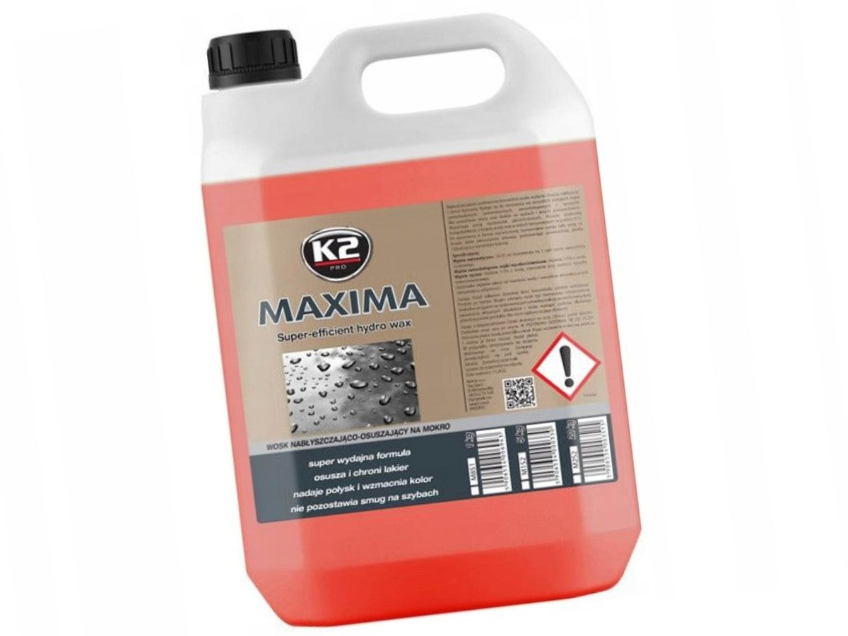 K2 MAXIMA 5 L Hydrowax for Dried and Shiny Cars, Cars.