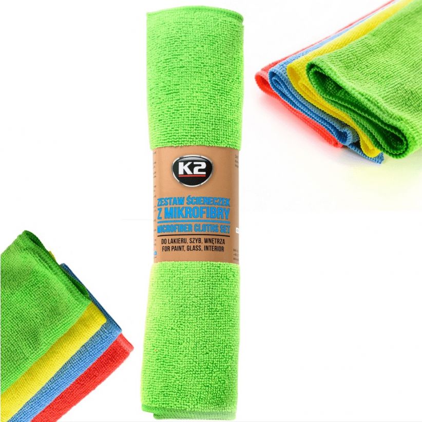K2 MICROFIBER Microfiber Cloth Set 30x35cm 4pcs K710