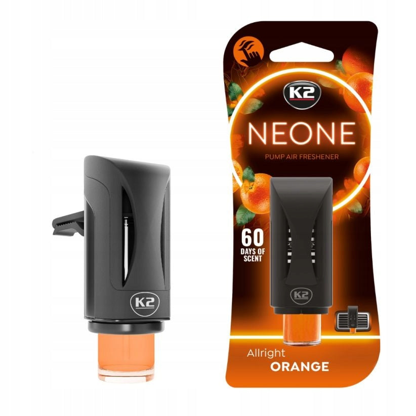 K2 NEONE ALLRIGHT ORANGE AIR VENT FRAGRANCE WITH PUMP