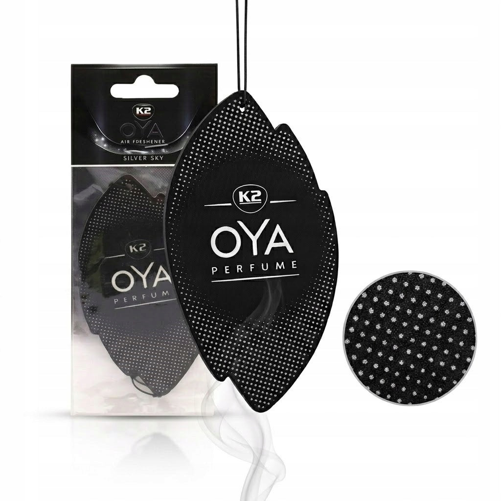K2 Oya Car Fragrance Pendant Silver Sky Freshener