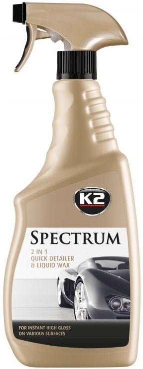 K2 SPECTRUM SYNTHETIC LIQUID WAX DETAILER FOR PAINT CAR GLOSS 700ml