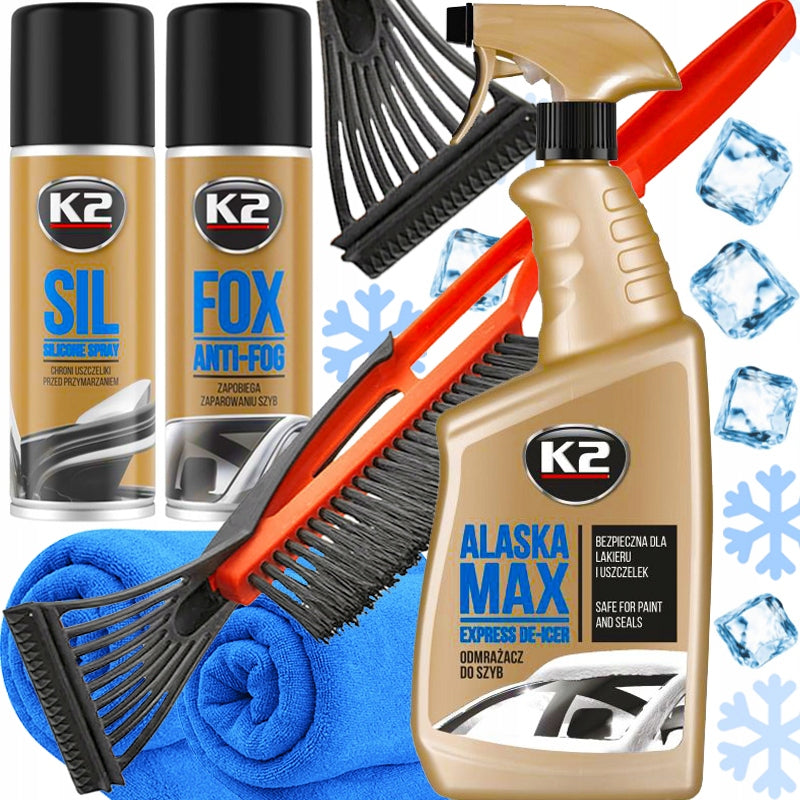K2 WINTER SET FOR DEFROSTING CAR ALASKA DEFROSTER WINDOW SCRAPER