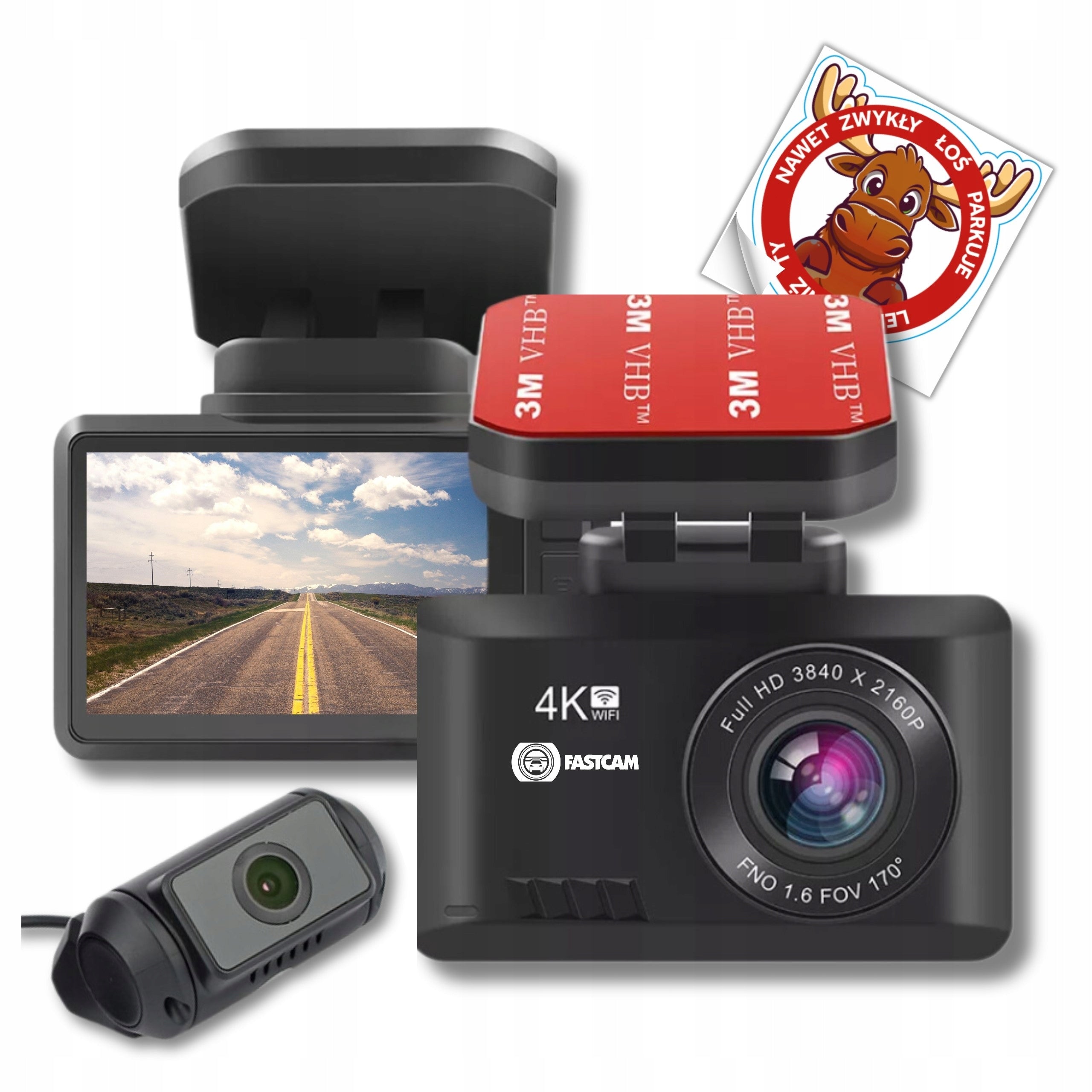 K2PRODUAL 4K video recorder with SONY IMX335 matrix Wifi GPS camera for car Manufacturer code K2PRO DUALL