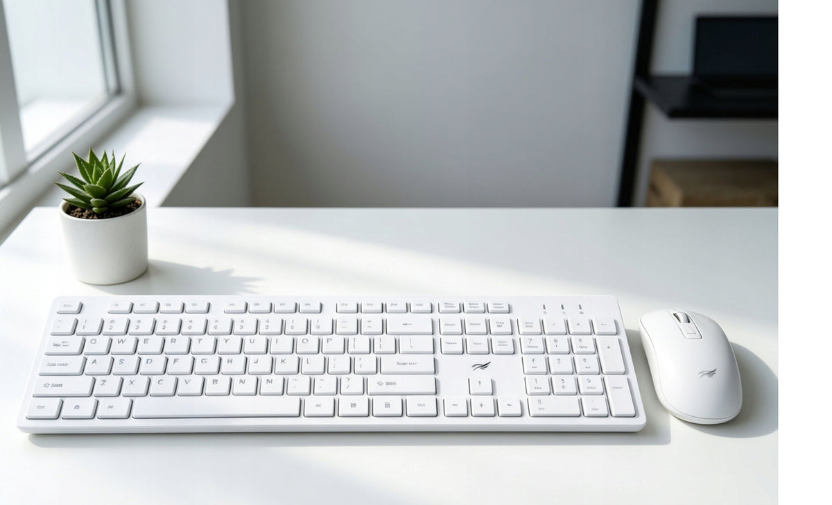K90 Wireless Keyboard & Mouse Set – White Manufacturer code JK-K90