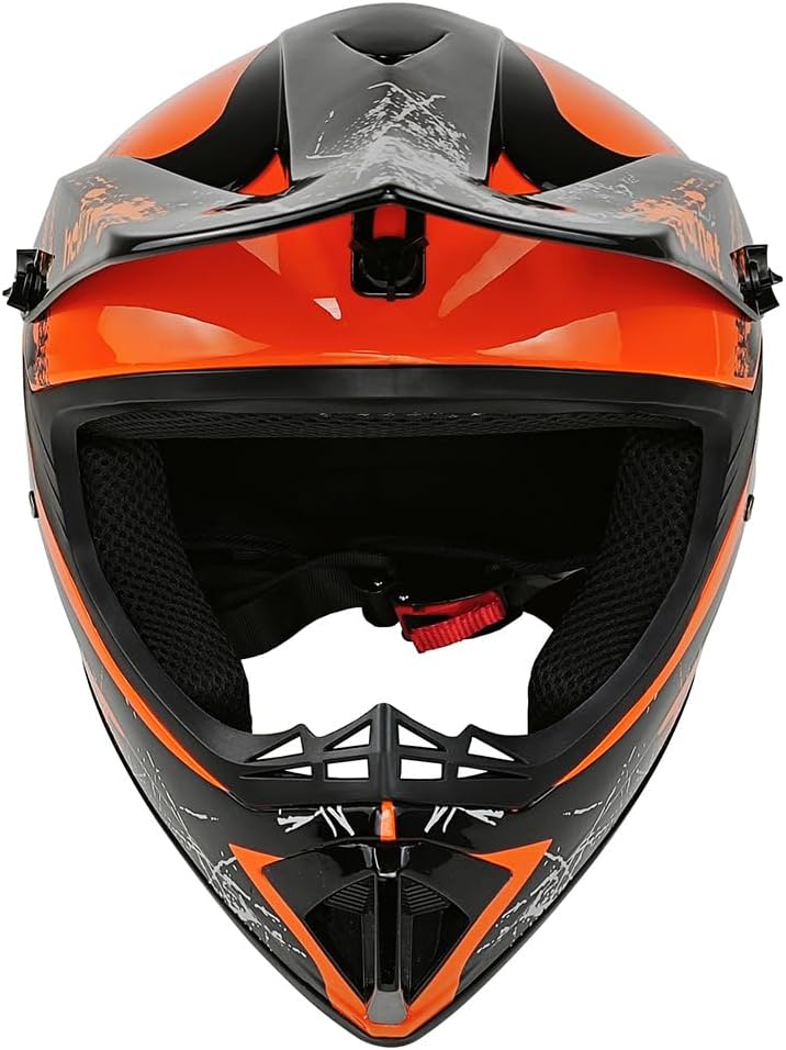 KA203 Youth motocross helmet CE unisex r. M orange Size M