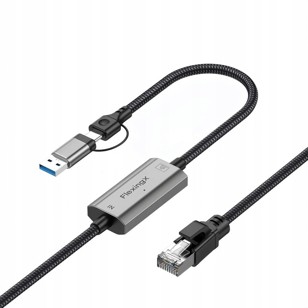 KABEL USB C DO RJ45 2.5G 2500Mbps ETHERNET LAN 5M KARTA SIECIOWA Packaging status original