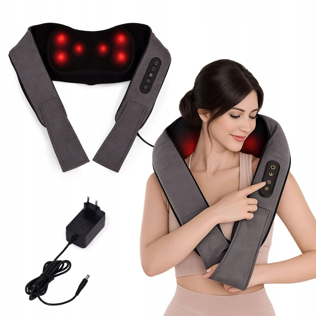 KADEN 24W Shiatsu Neck and Back Massager with Heating and Vibration Packaging status original