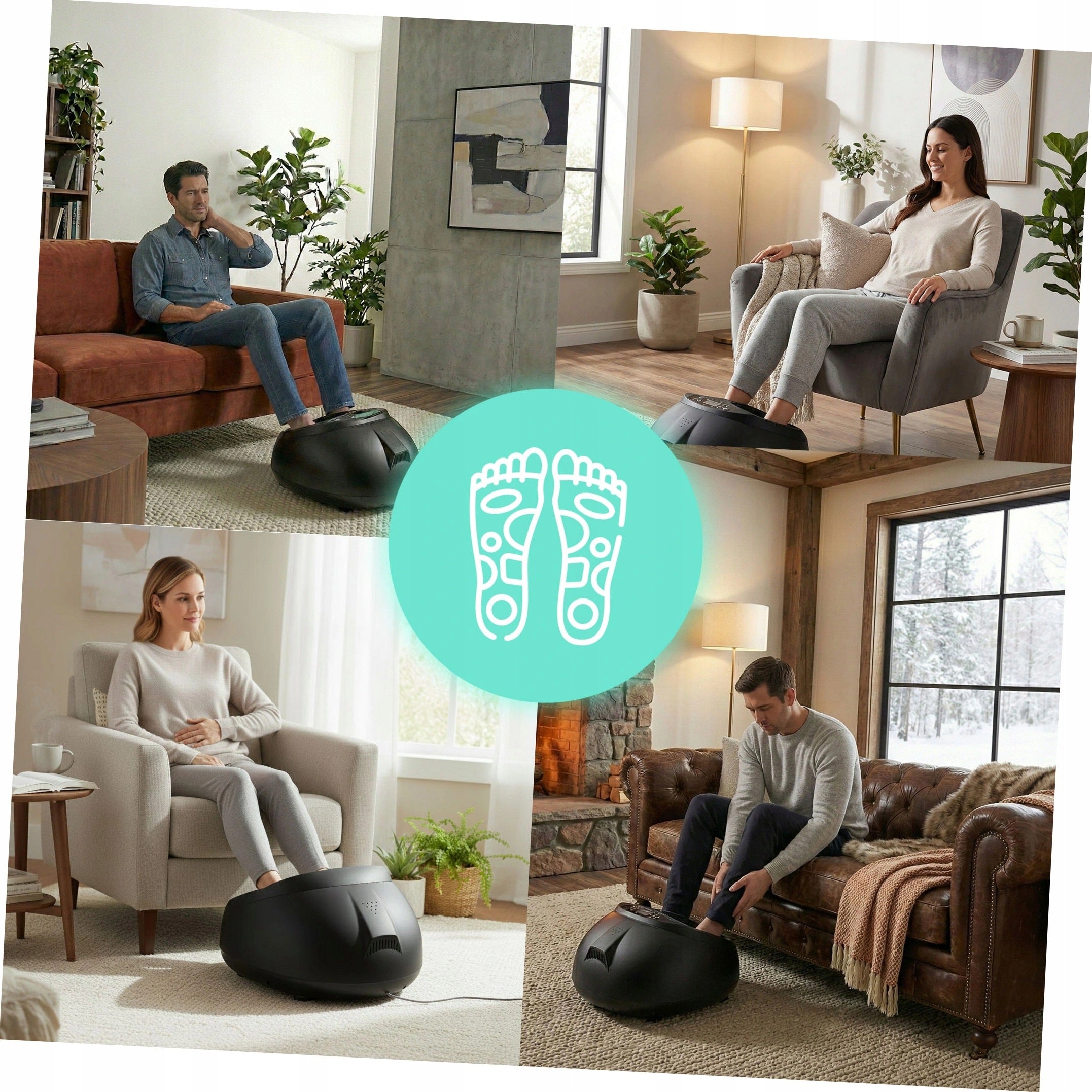 KADEN Electric foot massager with heating function reflexology 3 40W Manufacturer code ModernHome