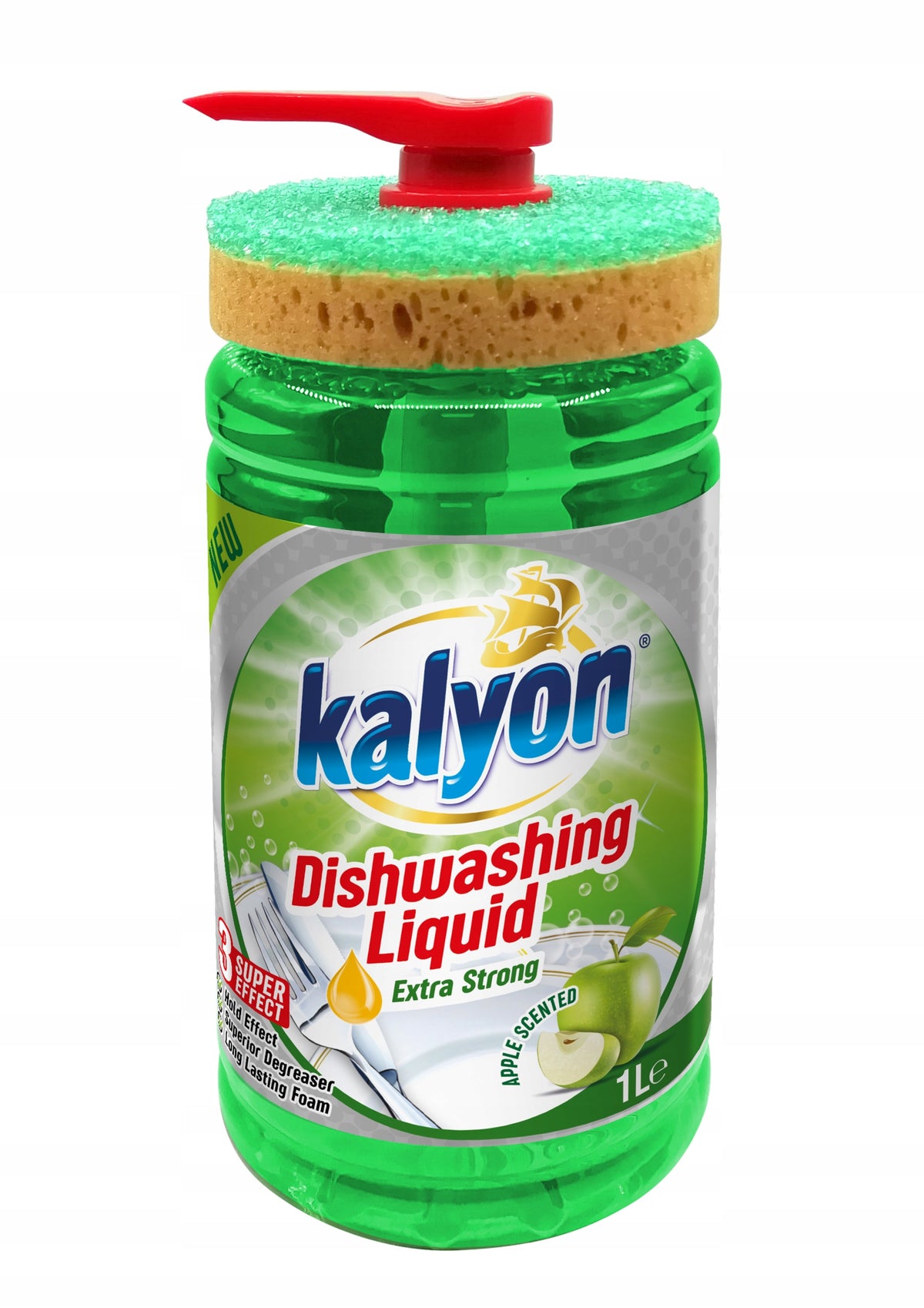 KALYON DISHWASHING LIQUID PUMP APPLE 1 L