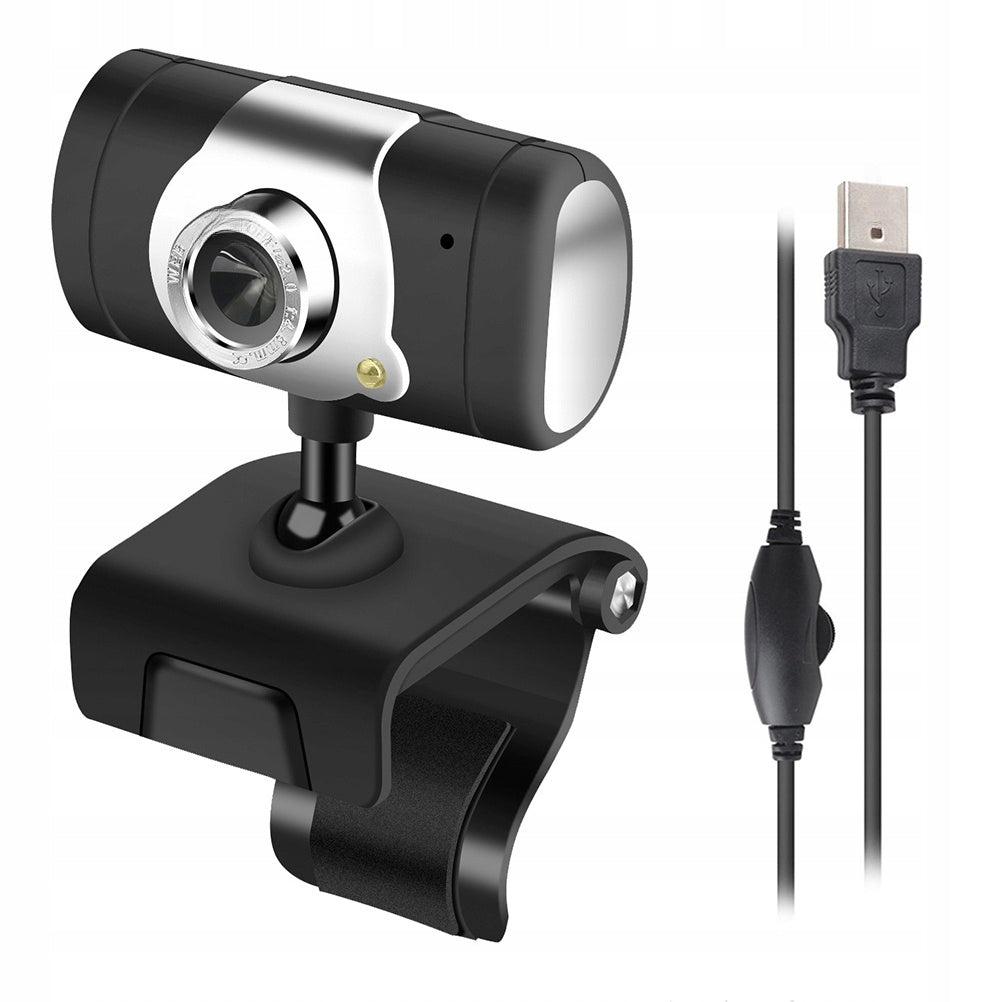 KAMERA CYFROWA HD CZARNA DO LAPTOPA Z MIKROFONEM