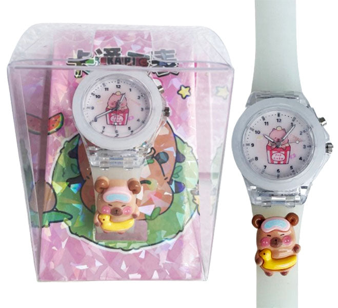 KAPIBARA children's hand watch for a child GLOWING with Kapibara