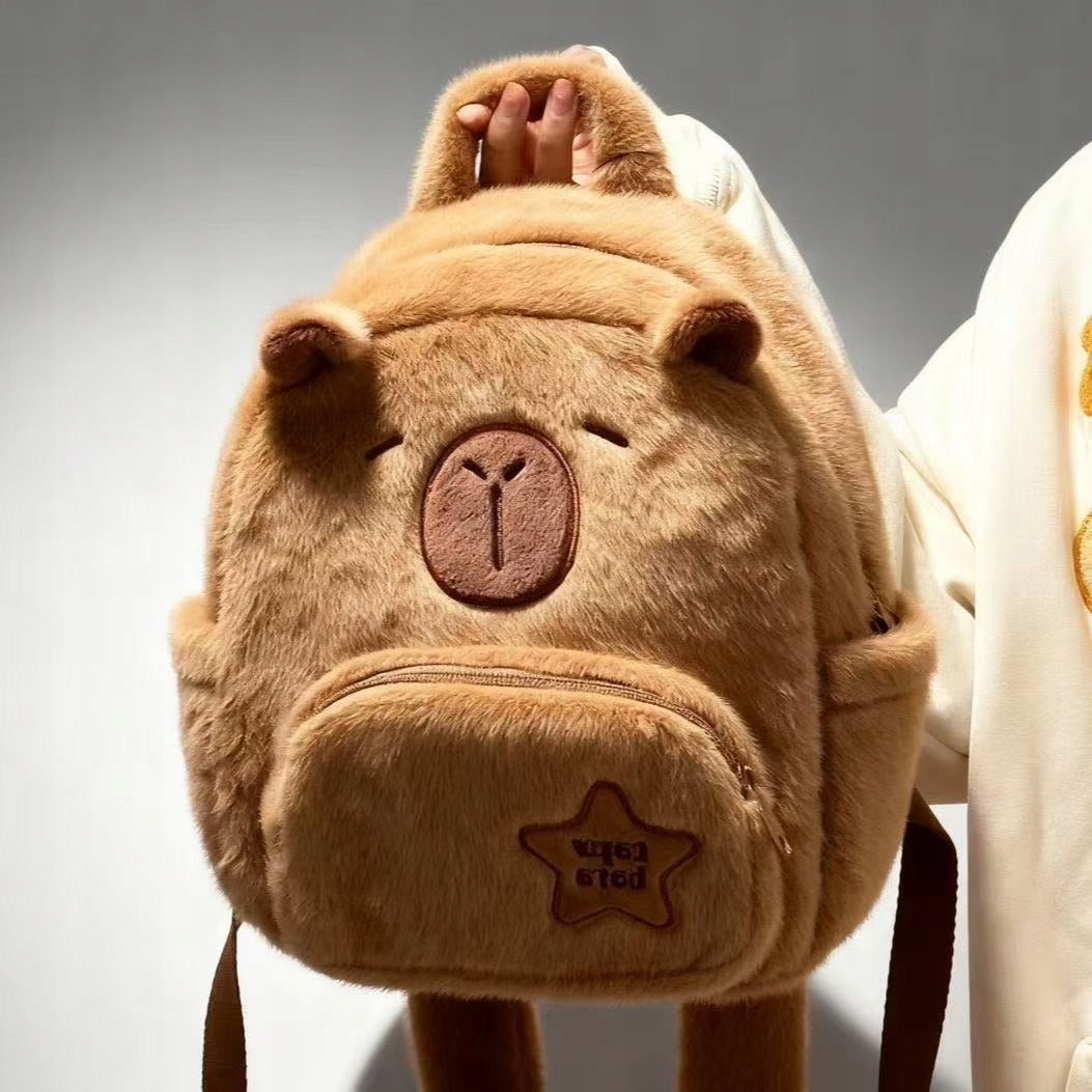 KAPIBARA plush backpack for children girls children's backpack Packaging status original