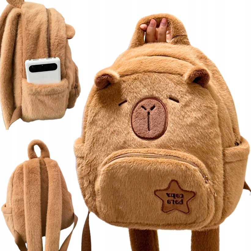 KAPIBARA plush backpack for children girls children's backpack