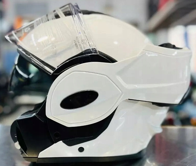 KAPPA HELMET KV55 JAW WITH BLEND WHITE SIZE M jaw back
