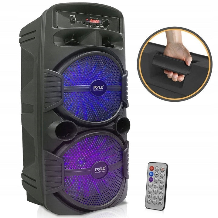 KARAOKE BLUETOOTH SPEAKER PYLE PPHP2835 Pa 600W 8" AUX USB FM RADIO SD