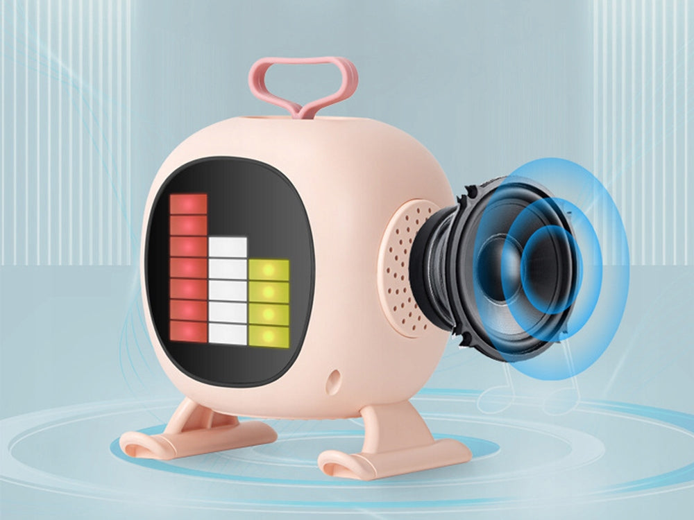KARAOKE BLUETOOTH SPEAKER WITH MICROPHONE LED COLORFUL SQUARES MUSIC RGB Model other