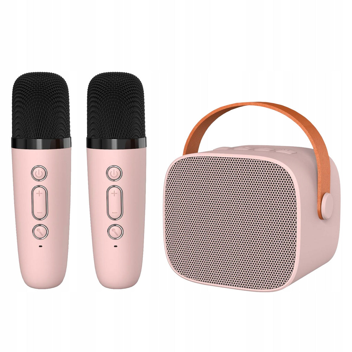 KARAOKE SET WIRELESS UNICORN 2 MICROPHONES 6W PINK