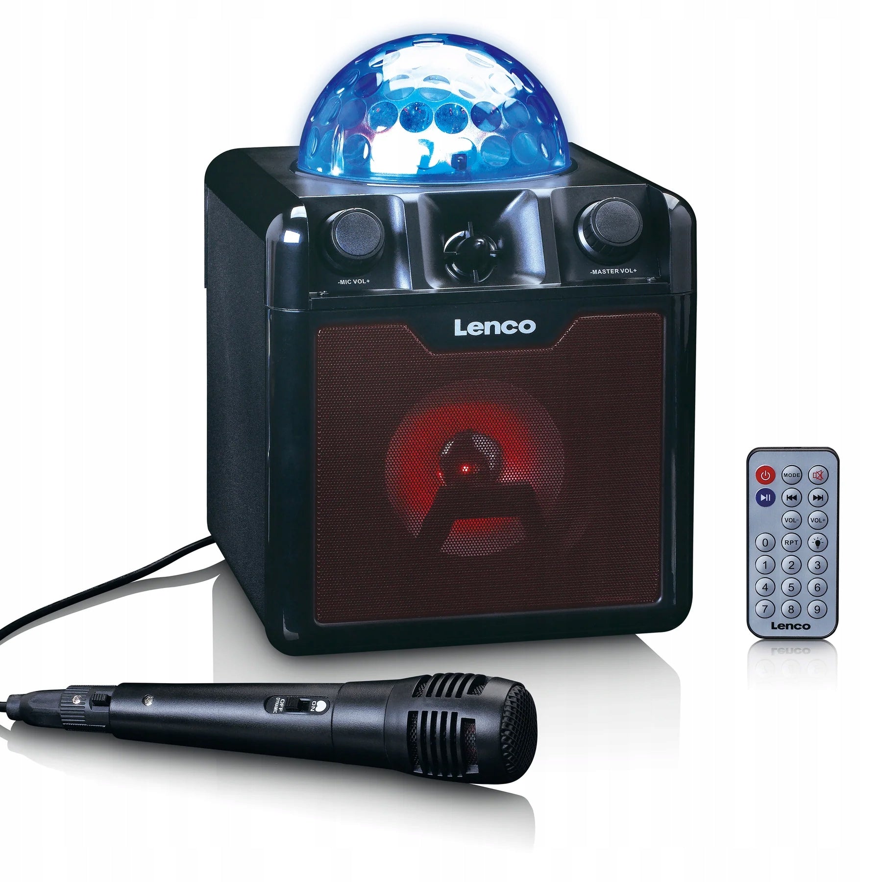 KARAOKE SPEAKER WIRELESS PARTY BLUETOOTH DISCO BALL MICROPHONE Manufacturer code BTC-050BK