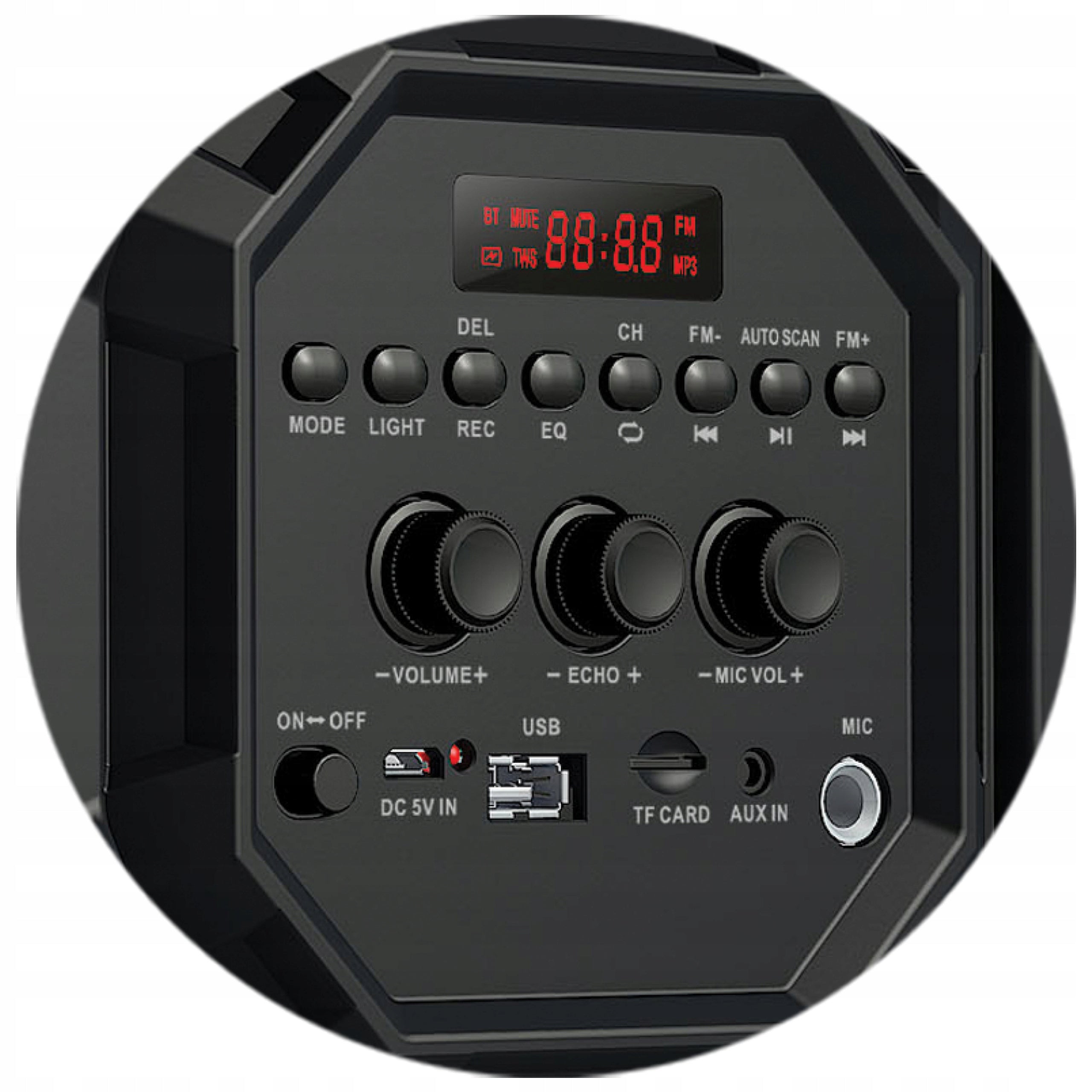 KARAOKE*WIRELESS BOOMBOX MP3 PLAYER Color black