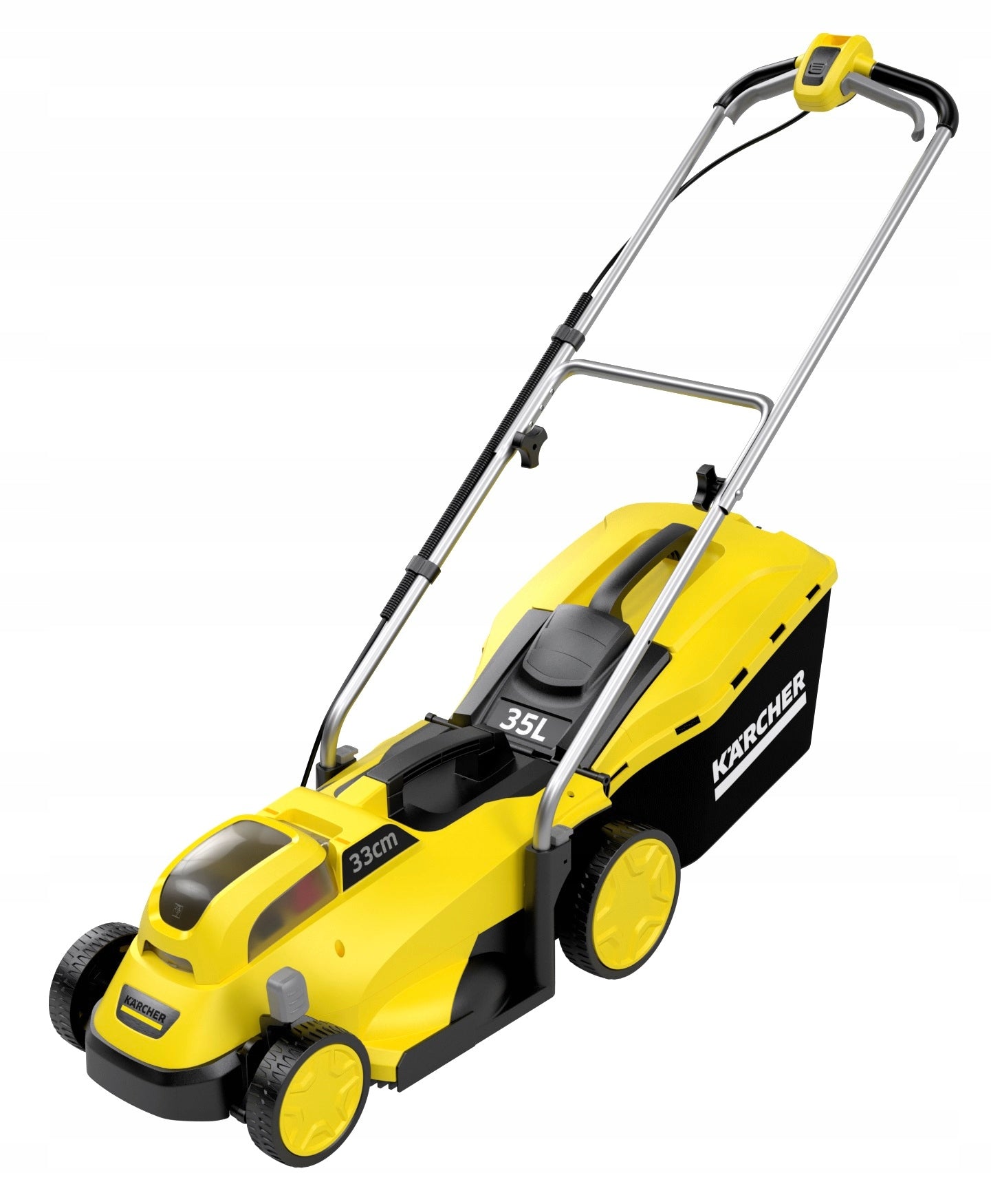 KARCHER LMO 18-33 SET CORDLESS LAWN MOWER WITH 5Ah BATTERY AND CHARGER Packaging status original