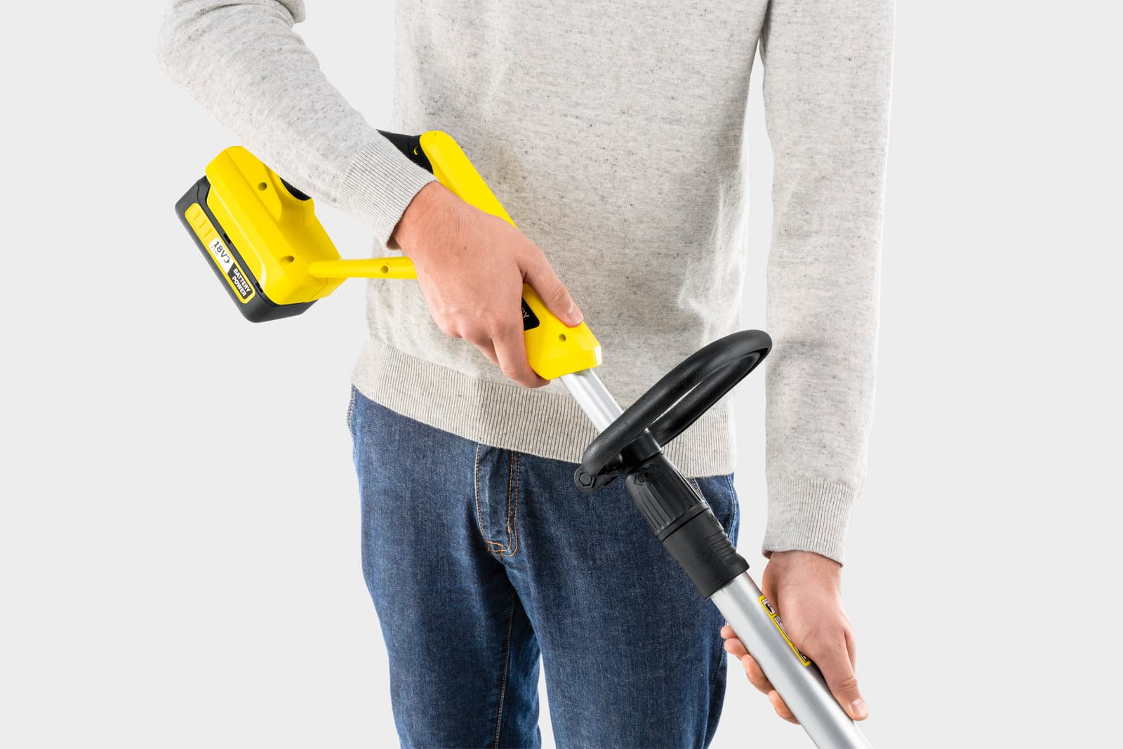 KARCHER LTR 18-30 CORDLESS TRIMMER 30cm SET WITH BATTERY Packaging status original