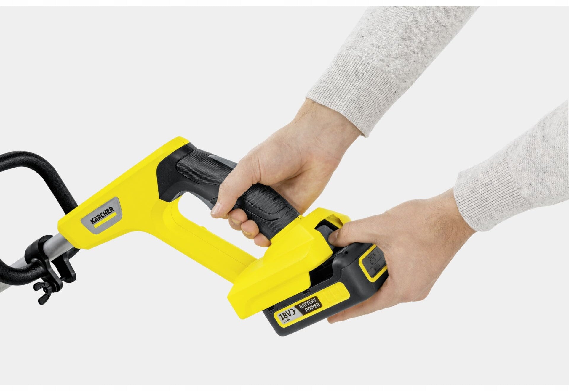 KARCHER LTR 18-30 CORDLESS TRIMMER 30cm SET WITH BATTERY Tool weight 2.5 kg