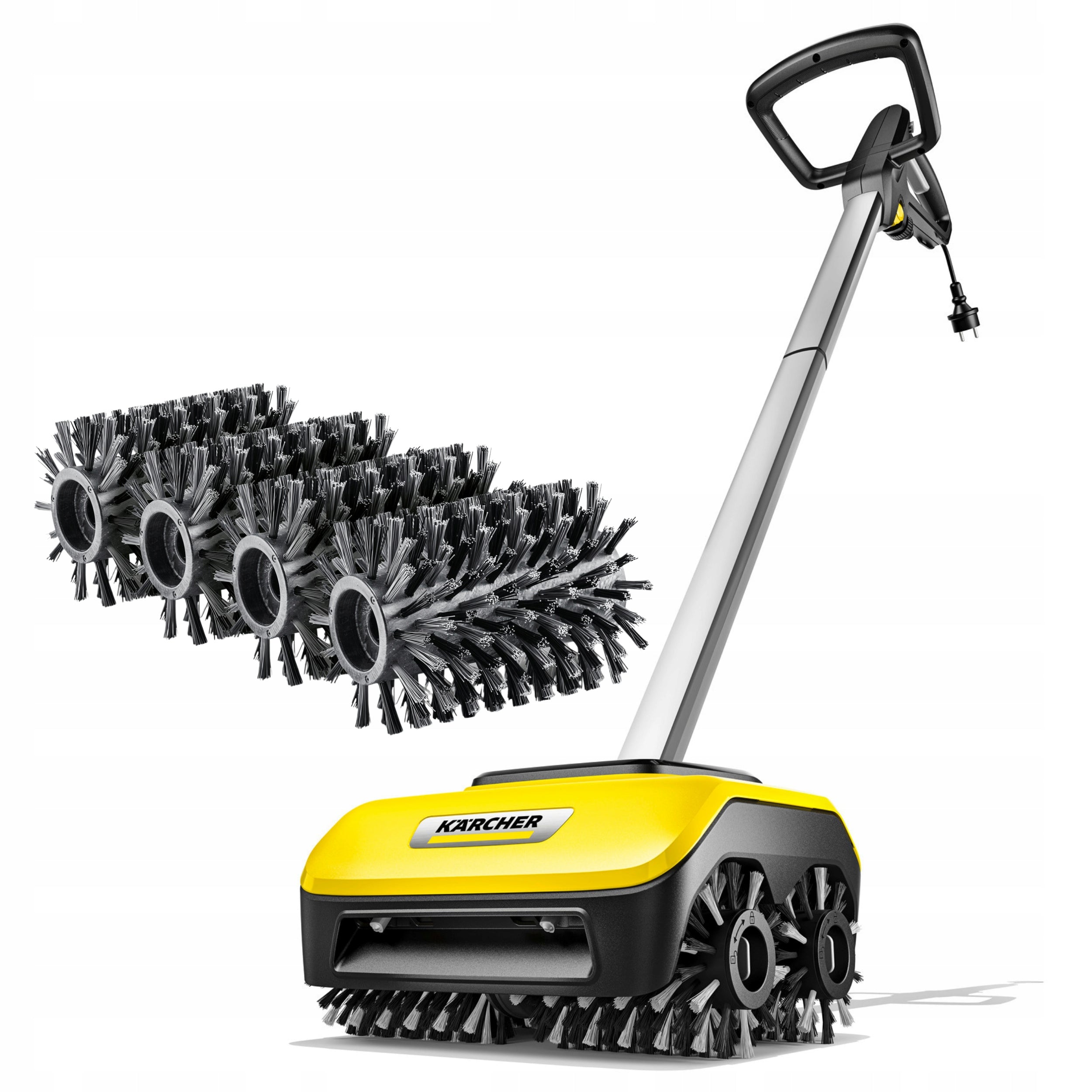 KARCHER PCL 6 PATIO CLEANER BALCONY TARS WASHER + 4 WOOD BRUSHES