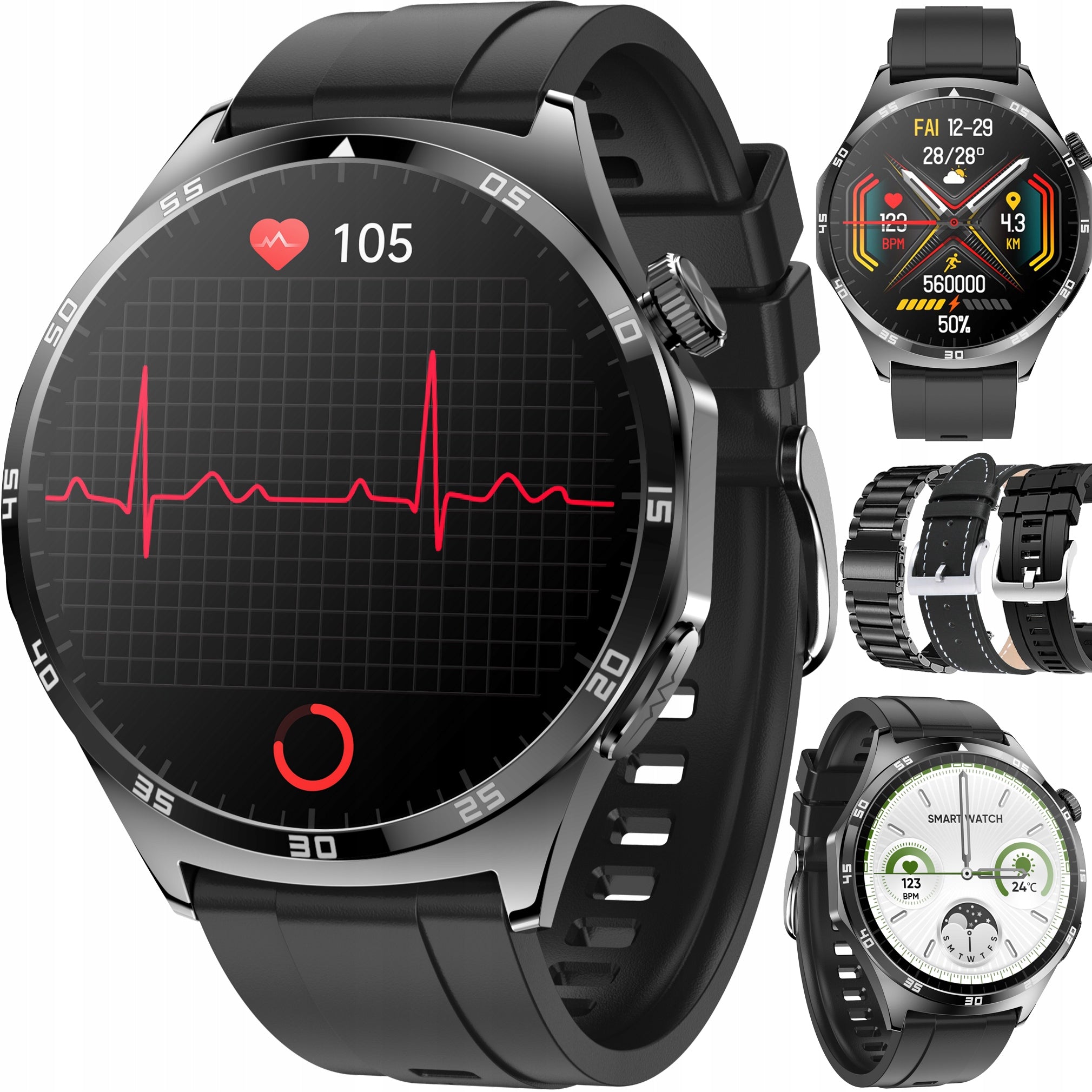KARDIOWATCH ECG Glucose Measurement Assistant Blood Pressure Monitor Conversation POL