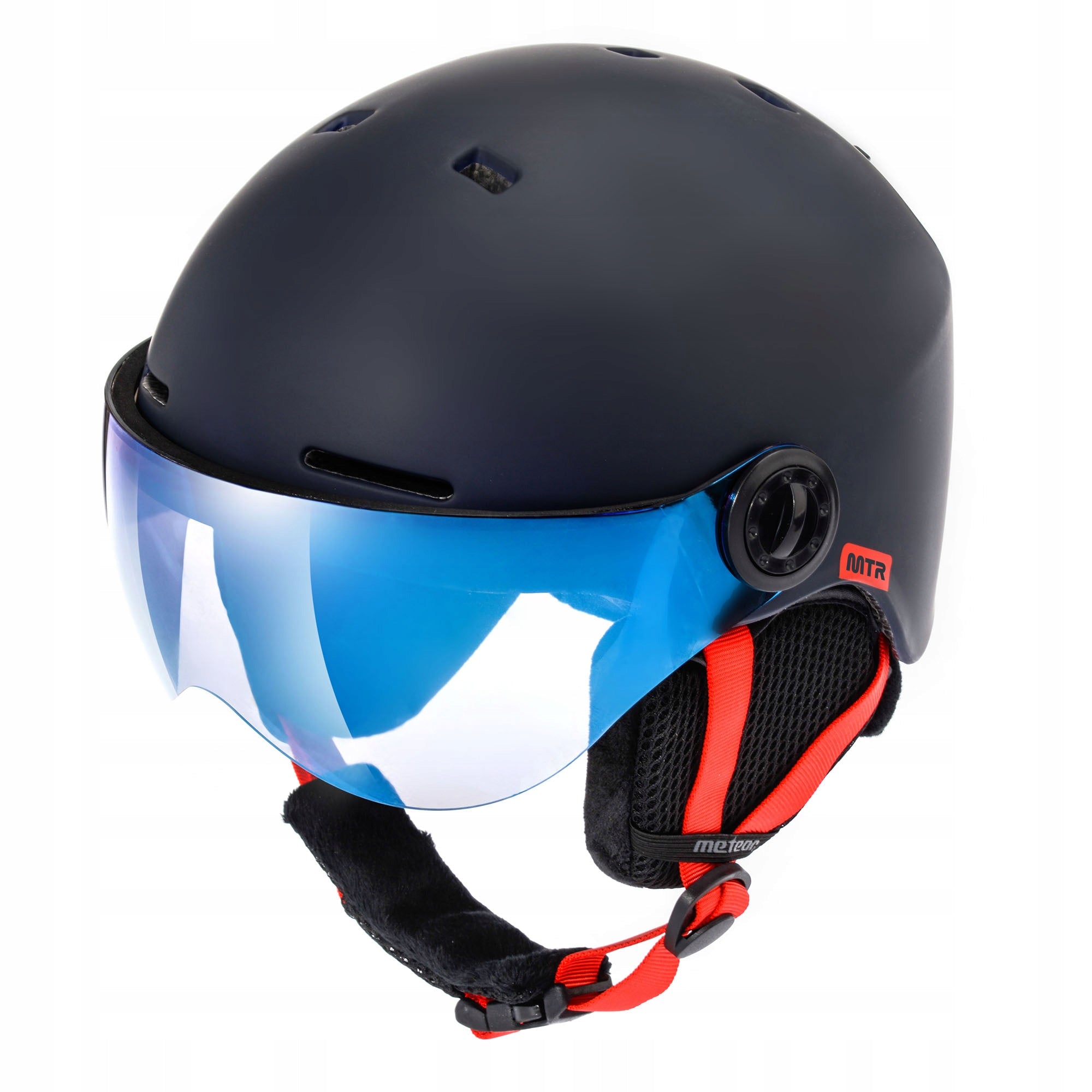 Skihelm Meteor Falven, blau 