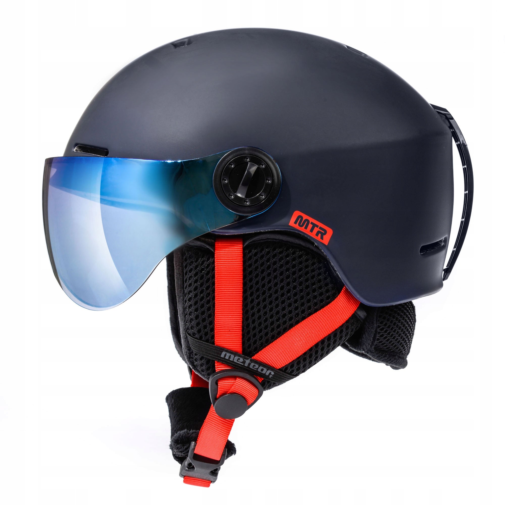 Skihelm Meteor Falven, blau 