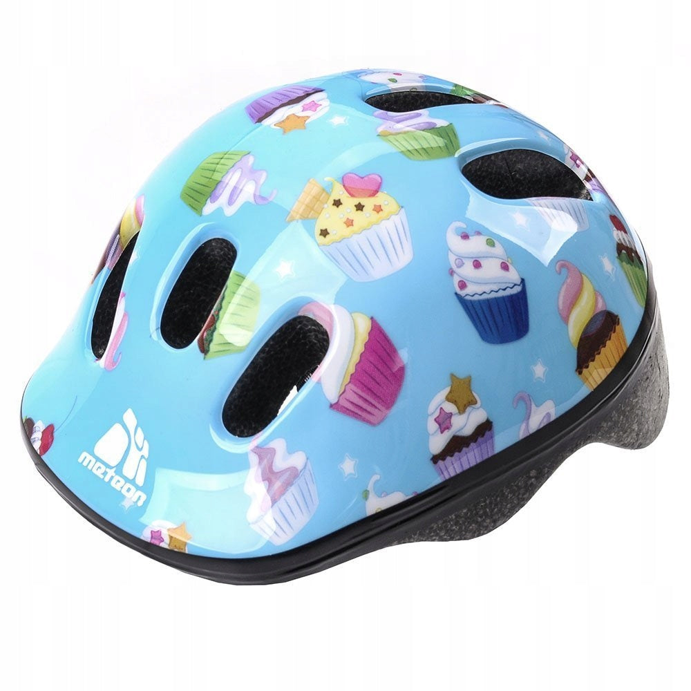Kinderhelm Meteor Jr, blaue Torten 