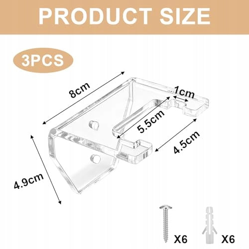 KATANA WALL MOUNT ACRYLIC SWORD MINIMALIST SET OF 3 Manufacturer code Bez marki