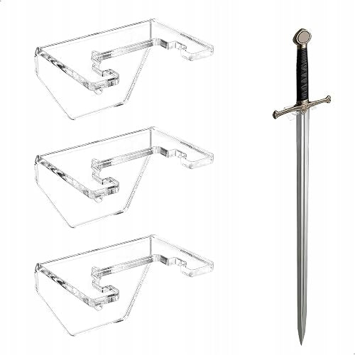 KATANA WALL MOUNT ACRYLIC SWORD MINIMALIST SET OF 3