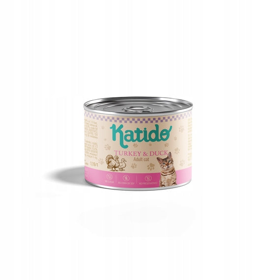 KATIDO - Turkey with Duck 200g - WET CAT FOOD