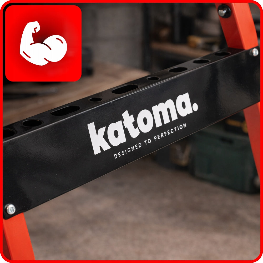 KATOMA WORKBENCH Folding Working COB 125kg Adjustable Multifun. Product depth 60.5 cm