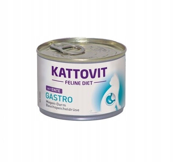 KATTOVIT CAN 185G GASTRO DUCK FOR CATS Brand Kattovit