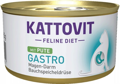 KATTOVIT GASTRO digestive system TURKEY cat can 85g Manufacturer code 4000158772114