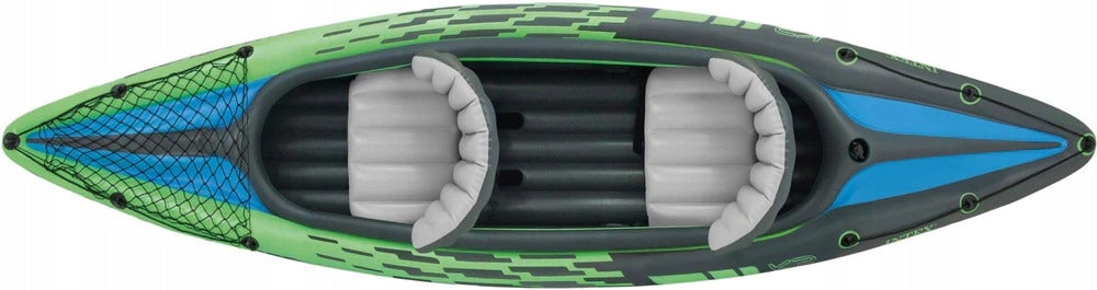 KAYAK CHALLENGER K2 INTEX 2OS PUMP+OARS 68306 Packaging status original