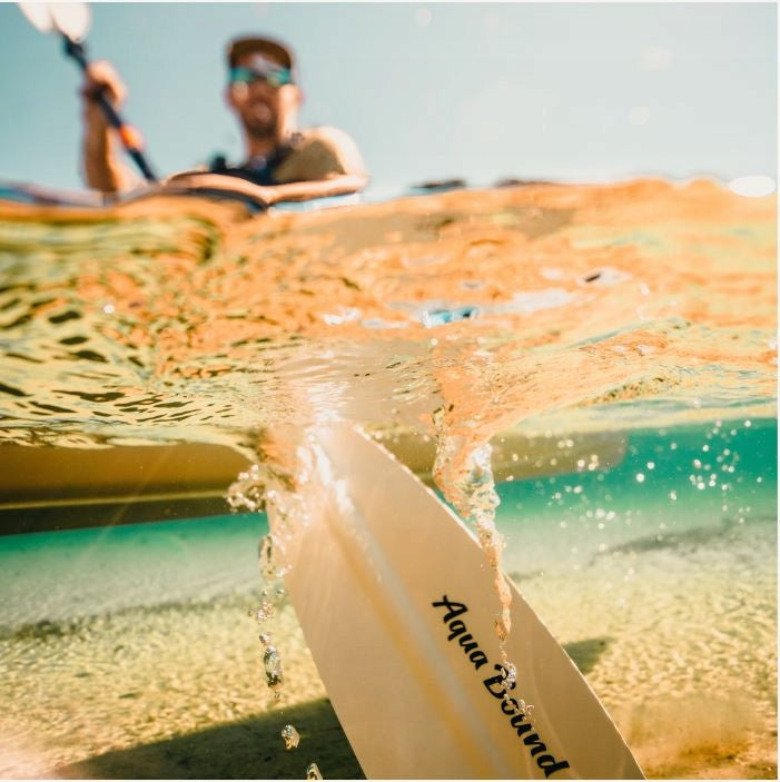 KAYAK PADDLE 2-CZ STINGRAY HYBRID FOR KAYAK 230cm AQUA BOUND USA Length 230 cm