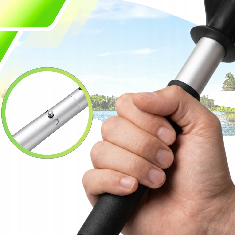 KAYAK PADDLE FOR BOARD SUP PONTOON FOLDING ALUMINUM LIGHT STRONG 221CM Brand no brand