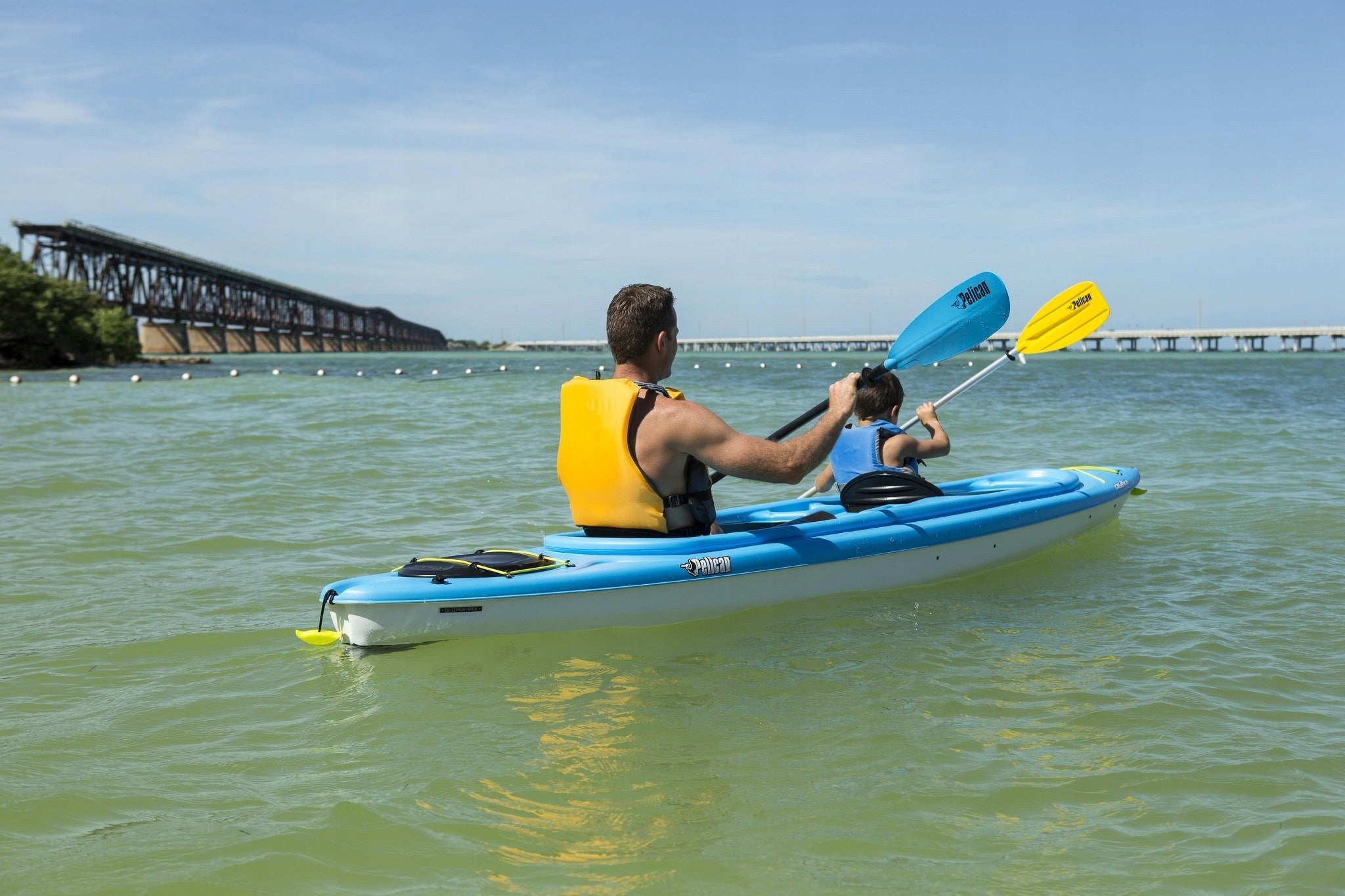 KAYAK PELICAN PADDLE VESTS PACKAGE LIGHT TWO Length 411 cm